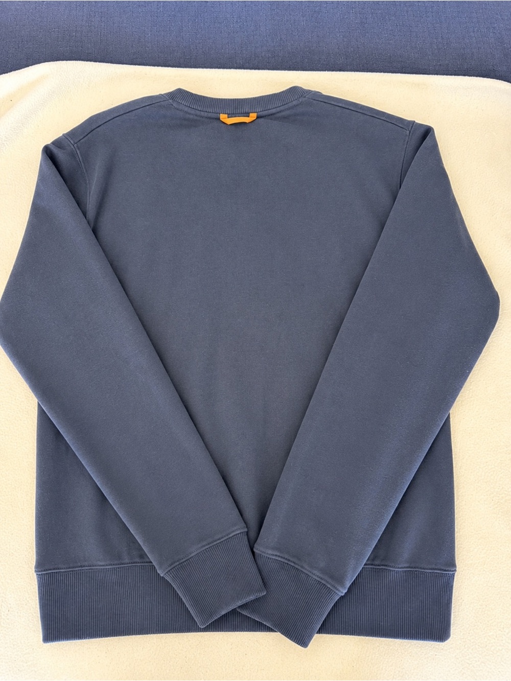 Coach Navy Crewneck Sweater with Embroidered Wolf Motif - Picture 2 of 7